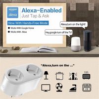 Enchufe inteligente EU Plug 16A WiFi Toma de corriente Red Enchufes eléctricos Smart Home Work con Alexa y Google Home