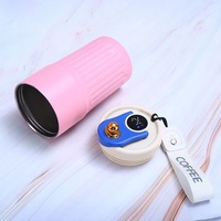 Tasse à café portable professionnelle en acier inoxydable double paroi 304 avec poignée et affichage intelligent de la température