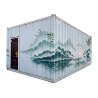 Maison préfabriquée personnalisée en conteneur maritime, cabine modulaire, unité mobile portable pour hôtel, KTV, bar