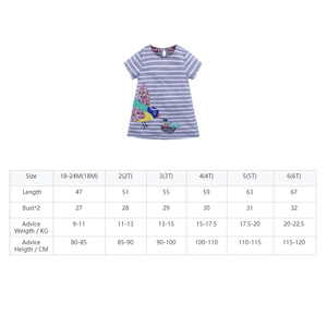 Ropa para Niñas de 1 a 6 Años al por Mayor, Vestidos de Algodón de Manga Corta para Niños, Vestido Informal de Verano para Bebés - Product Image 2