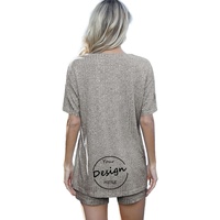Meilleurs nouveaux produits de 2024 personnalisé deux pièces ensemble doux luxe mode décontracté été course Shorts femmes