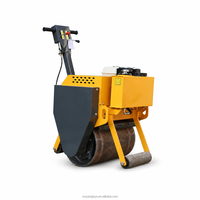 Mini-compacteur vibrant de 300 kg avec moteur Honda 5,5 CV, autoporté, à tambour unique, pour asphalte et sol, prix usine