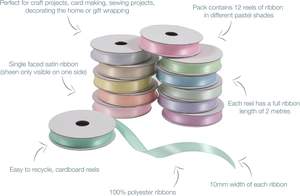 Cinta de Satén Lisa de 16 mm (5/8 de pulgada) de Ancho, Proveedor de Cinta de Satén al por Mayor - Product Image 2
