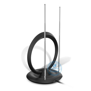 <span class=keywords><strong>Antena</strong></span> de <span class=keywords><strong>TV</strong></span> para Interiores ANTUKO con Amplificador para <span class=keywords><strong>TV</strong></span> Digital, Frecuencias FM/VHF/UHF, Montaje en Suelo - Product Image 1