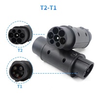 Adaptateur RTFLY 22 kW Type 2 vers GBT, prise de charge pour véhicule électrique Type 2 vers prise GB/T, 16A 32A, monophasé et triphasé AC pour VE