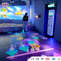 Solution de projection interactive avec récompenses, projecteur de sol mobile pour l'activation de la marque