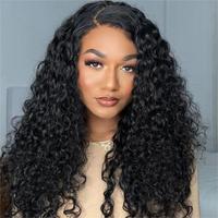 Perruque de cheveux bouclés indiens birmans bruts, perruque frontale HD 13x6 en dentelle, perruques de cheveux humains vietnamiens sans colle, perruque de cheveux humains vierges alignés sur les cuticules