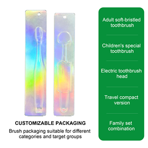 Emballage personnalisé en blister pour brosses à dents et articles <span class=keywords><strong>de</strong></span> soins personnels – Boîtes en plastique PET recyclé écologiques avec languette coulissante pliée - Product Image 5