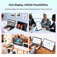 18,5 Zoll Flacher Tragbarer IPS-Monitor 4K Mit USB Typ C HDMI für Laptop Desktop Tragbarer Monitor Volle Schnittstellen Business-Display