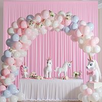 Rideaux de plafond personnalisés de couleur rose 5*20 pieds pour mariages et fêtes, long rideau de plafond pour tente ou auvent