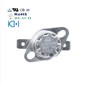 UL Approved Thermostat China Supplier Manufacture Reset Button KSD301R Thermostat 16A 250V