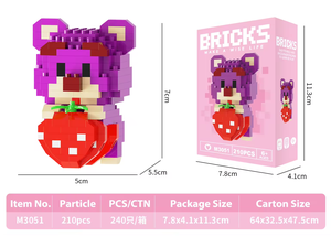 Ensemble de figurines de dessins animés en mini blocs de construction, <span class=keywords><strong>puzzle</strong></span> <span class=keywords><strong>3D</strong></span>, <span class=keywords><strong>nano</strong></span> micro briques, jouets en plastique, cadeaux promotionnels créatifs - Product Image 6