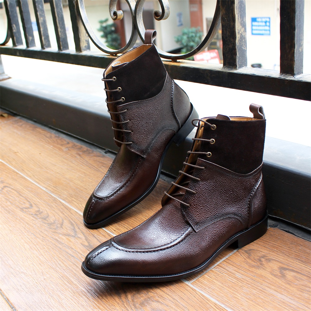 premium italian leather boots for men & women fashion