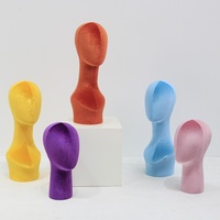 Tête de mannequin en plastique pour présentation de chapeaux, perruques, bijoux, casques audio, écharpes, modèle féminin, accessoire de présentation