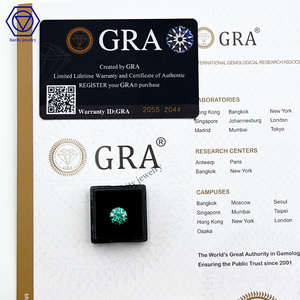 Seltenheit hinter dem Diamant test Großhandel Edelsteine Lieferant Selbstkosten preis lose 1 Karat grün vvs synthetischen Diamanten lose Moissanit - Product Image 4