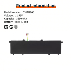 แบตเตอรี่แล็ปท็อปสำหรับเปลี่ยนจากโรงงาน รุ่น C31N1905 สำหรับ Asus <span class=keywords><strong>Zen</strong></span> <span class=keywords><strong>Book</strong></span> <span class=keywords><strong>14</strong></span> UX433FA UX433FN U4300FN U4300FA 0B200-03080 แบตเตอรี่โน้ตบุ๊ก - Product Image 2