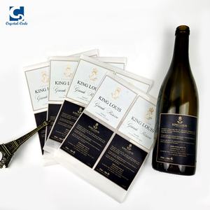 Labels <strong>Pewter</strong> Cup <strong>Sheet</strong> Lenticular Sweet Luxury Packaging Foil Embossed High End Printing for Bottle White With Wine Label - Product Image 5