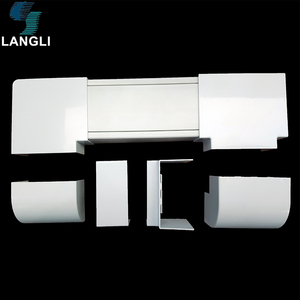 100x50 <span class=keywords><strong>PVC</strong></span> rãnh Trunking Phụ kiện phù hợp trắng đen Thông số kỹ thuật bao gồm các phụ kiện dây khác cho ống dẫn dây - Product Image 2