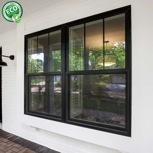 Ventana colgada doble aislada estilo EE. UU. Ventanas colgadas individuales de aluminio de fábrica de China - Product Image 3
