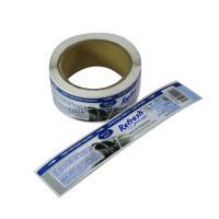 Rouleau d'étiquettes autocollantes en vinyle imperméable personnalisé pour l'emballage des produits chimiques quotidiens et des flacons cosmétiques