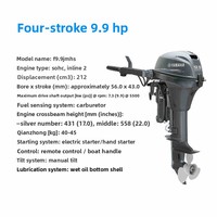 Moteur hors-bord quatre temps Yamaha pour applications de surf, 115-150 CV, capacité 700-999 cm³
