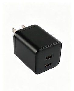 45W Dual USB C Wall <b>Charger</b> US Plug PD PPS Fast <b>Charger</b> Dual Type C Port <b>Travel</b> Power Adapter for Phone Tablet Laptop Black - Product Image 4