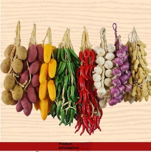 Nhân Tạo Rau Trái Cây Treo Chuỗi Mùa Thu Thu Hoạch Mô Phỏng Trang Trí Tỏi Ngô Cho Trang Trại Đạo Cụ Chụp Ảnh - Product Image 2