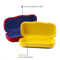 Étui à lunettes personnalisé avec logo de marque, multicolores, étui rigide de protection en fer pour lunettes, unisexe pour femmes et hommes, étui à lunettes de soleil