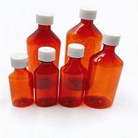 Bouteille en plastique ambrée Wockhardt de haute qualité de 4 oz pour sirop contre la toux liquide oral