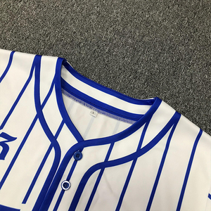 Maillot de baseball rétro personnalisable grande taille, design classique imprimé par transfert thermique, anti-UV, tendance streetwear, vêtements de sport - Product Image 3