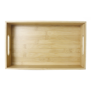 Bán buôn Stackable lớn tre tự nhiên hộp lưu trữ bin tổ chức với xử lý - Product Image 5