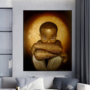 <span class=keywords><strong>Peinture</strong></span> à l'huile sur toile murale africaine 1 pièce, affiche personnalisée - Product Image 5