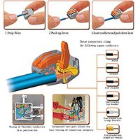 Kit de connecteurs de fils électriques à raccordement rapide Wagos 222, 2/3/5 pièces pour composants électroniques
