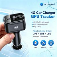Traceur GPS 4G pour allume-cigare, chargeur de voiture double USB, dispositif de suivi de véhicule, localisateur GPS en temps réel pour la gestion de flotte automobile