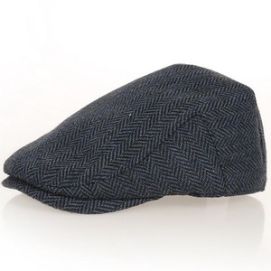 Casquette Gavroche en Tweed pour Enfants Garçons, Béret Plat Années 20 pour Petits Gentlemen, Chapeau Fedora Cabbie à Motif Chevrons - Product Image 6