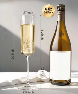 6 oz Unbreakable Clear Whiske <b>champagne</b> Glasses <b>Flute</b> Toasting Glass Drinkware for Party Birthday Anniversary <b>Wedding</b> - Product Image 4