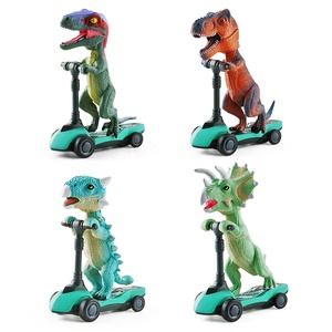 Jinying Nuevo y Creativo Dinosaurio Jurásico con Fricción, Patinete de Juguete de Dinosaurio, Patinete de Montar de Dinosaurio, Juguetes de Coches con Retroceso - Product Image 1