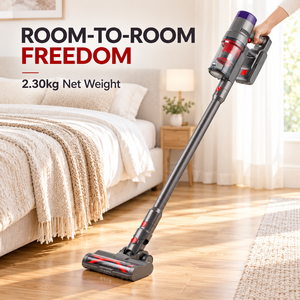 Aspirateur balai sans fil 250W, moteur BLDC, aspiration 27kPa, batterie 2200mAh, jusqu'à 55 min d'autonomie pour le nettoyage domestique - Product Image 6