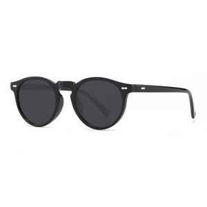 Retro Round <b>Sunglasses</b> Full Rim Tortoise Shell Frame UV400 Protection Unisex Adult Casual Style - Product Image 3
