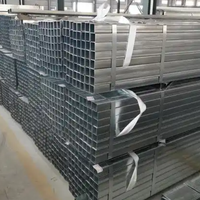 Tube carré en acier galvanisé économique 1020, 1022, 1025 pour structure d'équipement de terrain de jeu