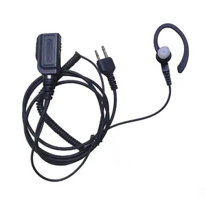 Gancho para la oreja en forma de C, auricular walkie talkie para Icom 2pin F3 F4 F10 H6 J12 M5 U12 U16 SL25 SL55 SP100 PL2215