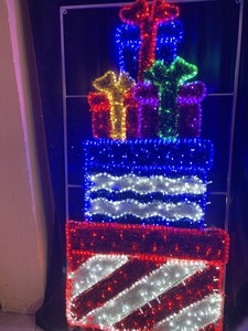 Boîte cadeau <span class=keywords><strong>de</strong></span> <span class=keywords><strong>décoration</strong></span> <span class=keywords><strong>de</strong></span> <span class=keywords><strong>Noël</strong></span>, lumières LED 2D à motifs <span class=keywords><strong>pour</strong></span> la <span class=keywords><strong>décoration</strong></span> <span class=keywords><strong>de</strong></span> fête, <span class=keywords><strong>décoration</strong></span> <span class=keywords><strong>de</strong></span> parc - Product Image 5