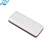 Étui à lunettes de luxe en cuir rigide surdimensionné avec monture métallique, boîte de rangement rectangulaire pour lunettes, étui à lunettes de soleil personnalisé avec logo