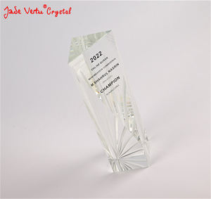 Prix de pièces de trophée transparent en <span class=keywords><strong>cristal</strong></span> fabriqué à la main en gros de luxe - Product Image 4