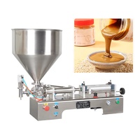 Machine à emballer de remplissage de bouteilles de beurre d'arachide en pâte de crème au miel sauce au chocolat chili et gel