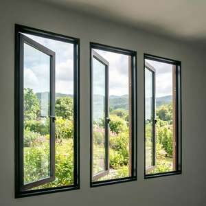 <span class=keywords><strong>Fenêtre</strong></span> en aluminium à rupture de pont thermique PA66 pour véranda, avec barres de montage personnalisées, à ouverture intérieure ou extérieure, pour résidence moderne - Product Image 4