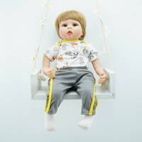 Muñecas de bebé Reborn de 22 pulgadas, Material no toxc ecológico, piel suave, realista, con certificado de nacimiento