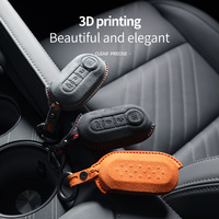Housse de clé de voiture gaufrée pour Fiat 500 Bravo Daily, commerce de gros, livraison directe