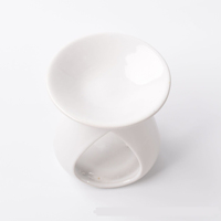 Brûleur d'encens en céramique bicolore de luxe, style chinois moderne, pour la maison, diffuseur d'huiles essentielles et d'arômes, idéal pour les senteurs de bois de santal et de jasmin