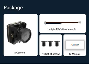 2024 Hot runcam robin <span class=keywords><strong>3</strong></span> 1200TVL FPV กล้อง DC 5-23V อัตราส่วนหน้าจอ4:<span class=keywords><strong>3</strong></span> 5.3g 19*19mm สำหรับ RC FPV Racing quaddrone copter รุ่น - Product Image 6